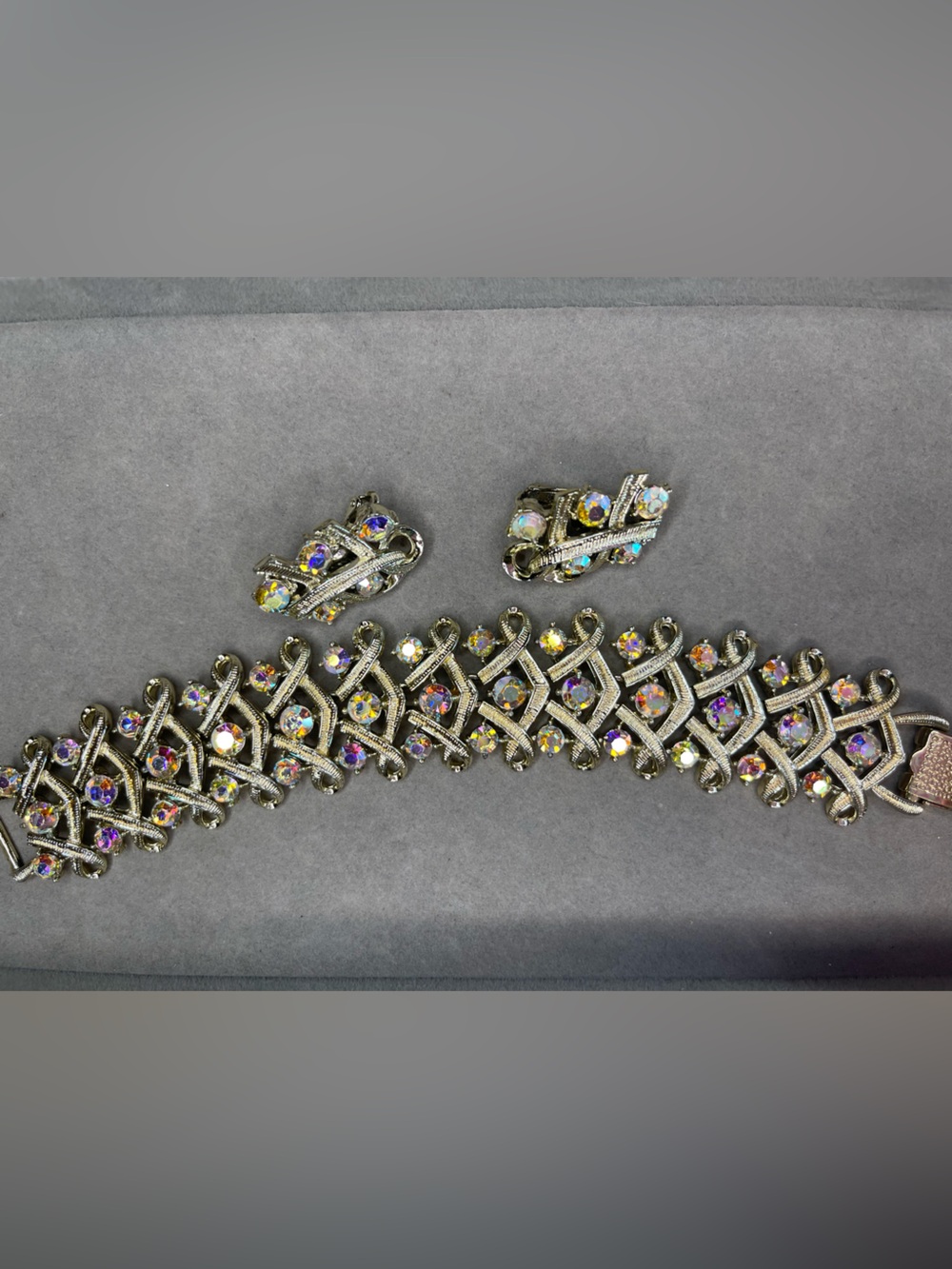 Vintage Coro Pegasus bracelet & earrings set